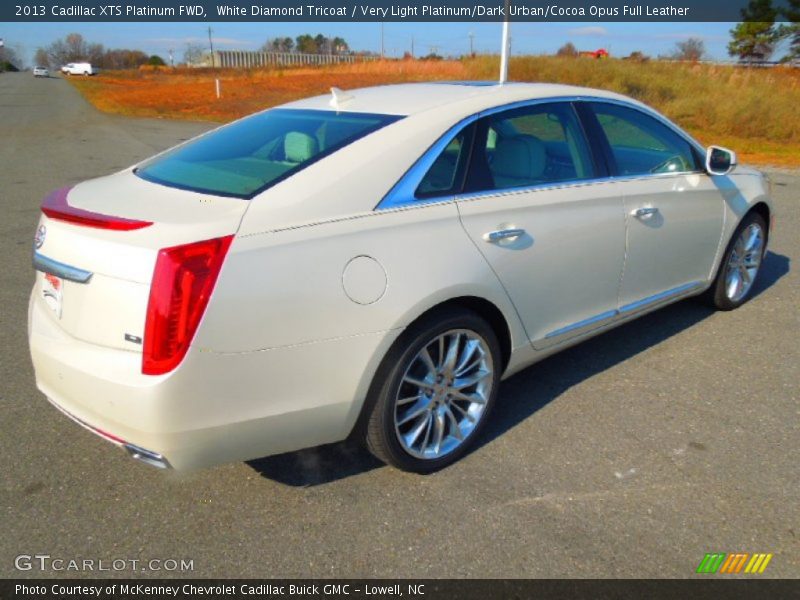 White Diamond Tricoat / Very Light Platinum/Dark Urban/Cocoa Opus Full Leather 2013 Cadillac XTS Platinum FWD