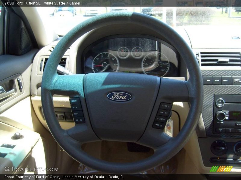 White Suede / Camel 2008 Ford Fusion SE