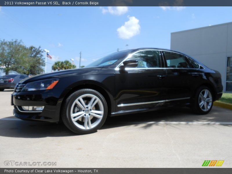 Black / Cornsilk Beige 2013 Volkswagen Passat V6 SEL