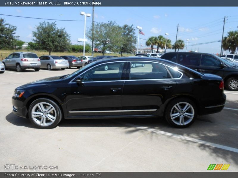 Black / Cornsilk Beige 2013 Volkswagen Passat V6 SEL