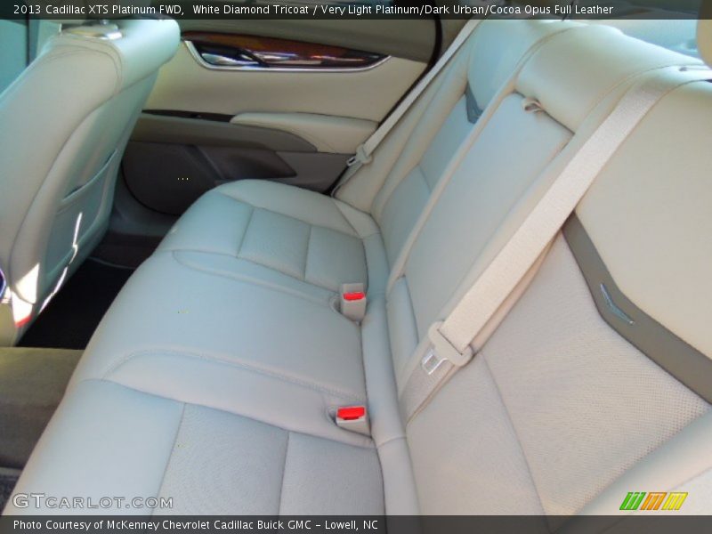White Diamond Tricoat / Very Light Platinum/Dark Urban/Cocoa Opus Full Leather 2013 Cadillac XTS Platinum FWD