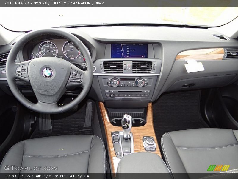 Titanium Silver Metallic / Black 2013 BMW X3 xDrive 28i