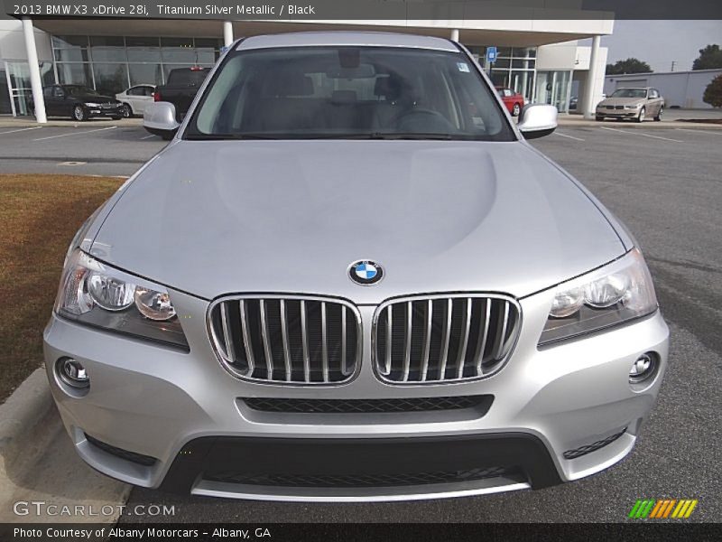 Titanium Silver Metallic / Black 2013 BMW X3 xDrive 28i