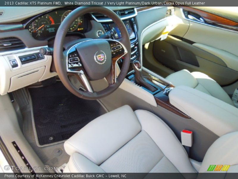 Very Light Platinum/Dark Urban/Cocoa Opus Full Leather Interior - 2013 XTS Platinum FWD 