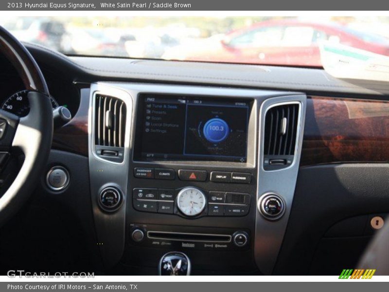 White Satin Pearl / Saddle Brown 2013 Hyundai Equus Signature