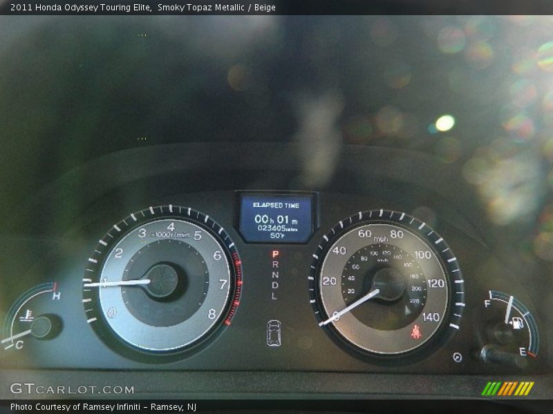 Smoky Topaz Metallic / Beige 2011 Honda Odyssey Touring Elite