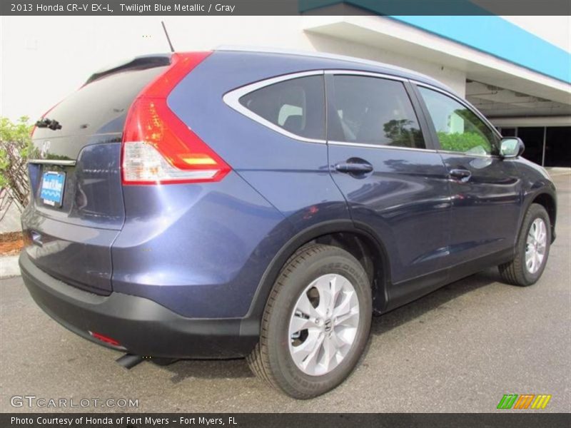 Twilight Blue Metallic / Gray 2013 Honda CR-V EX-L
