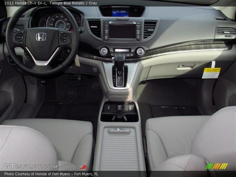 Twilight Blue Metallic / Gray 2013 Honda CR-V EX-L