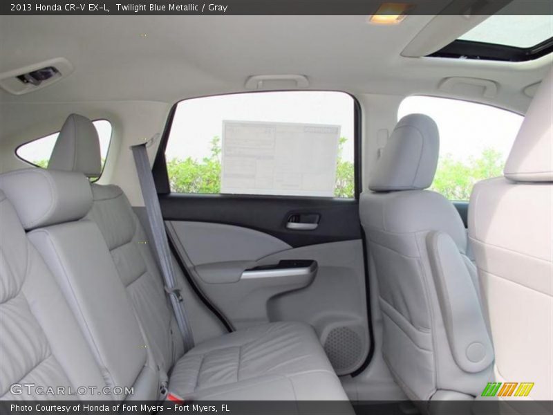 Twilight Blue Metallic / Gray 2013 Honda CR-V EX-L