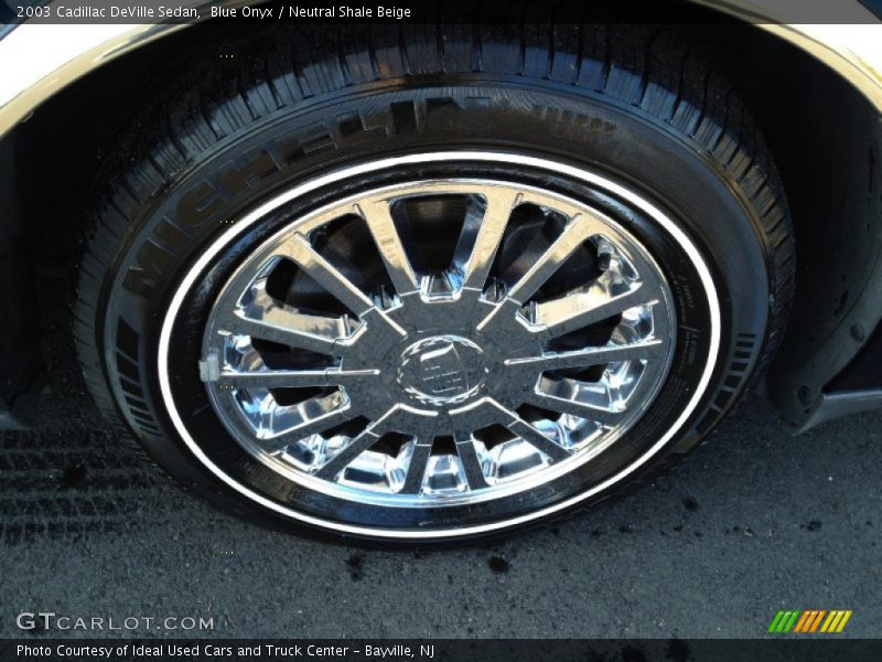 Blue Onyx / Neutral Shale Beige 2003 Cadillac DeVille Sedan