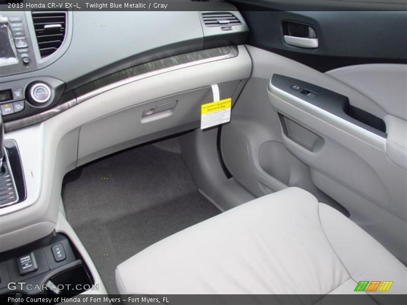 Twilight Blue Metallic / Gray 2013 Honda CR-V EX-L