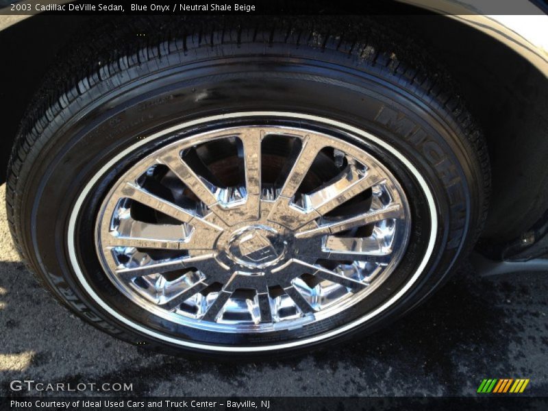 Blue Onyx / Neutral Shale Beige 2003 Cadillac DeVille Sedan