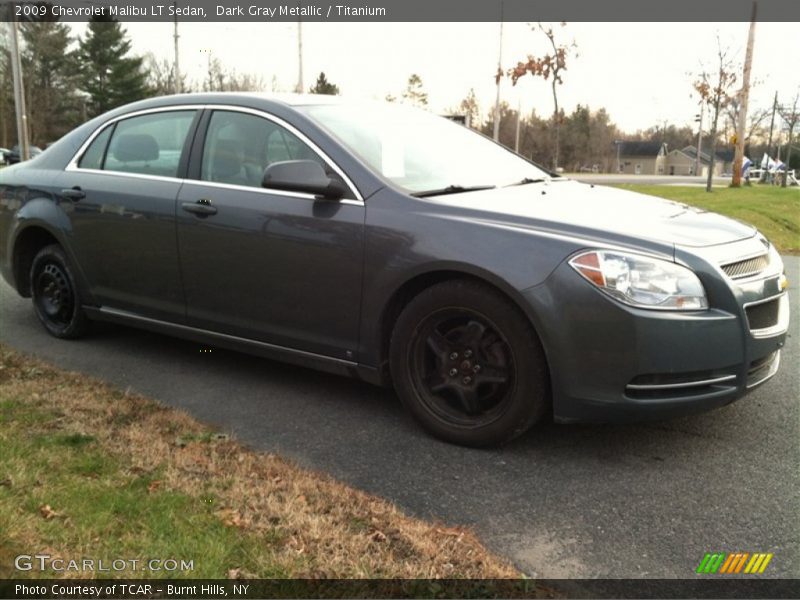 Dark Gray Metallic / Titanium 2009 Chevrolet Malibu LT Sedan