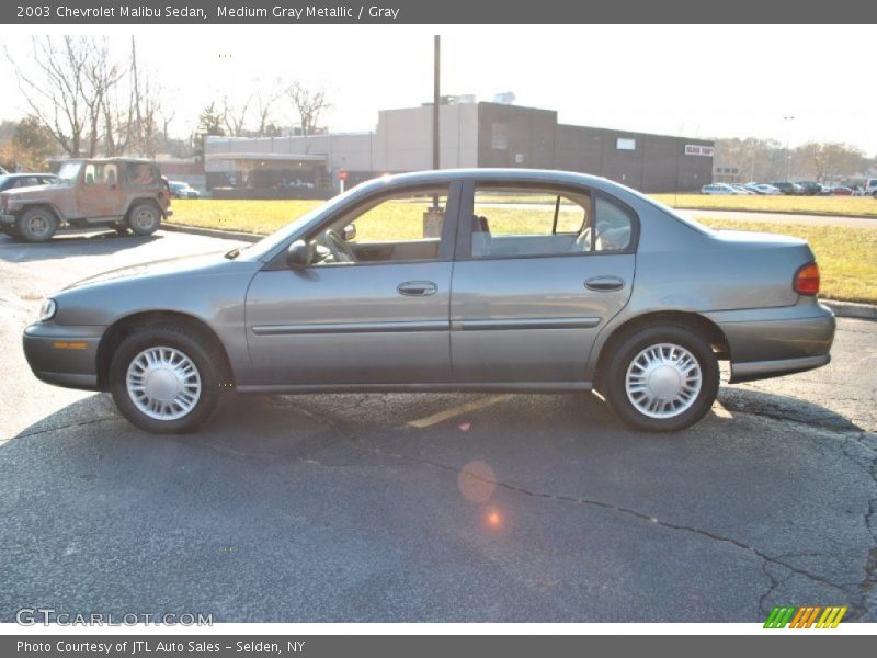 Medium Gray Metallic / Gray 2003 Chevrolet Malibu Sedan