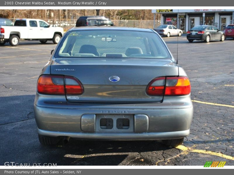 Medium Gray Metallic / Gray 2003 Chevrolet Malibu Sedan