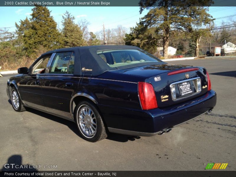 Blue Onyx / Neutral Shale Beige 2003 Cadillac DeVille Sedan