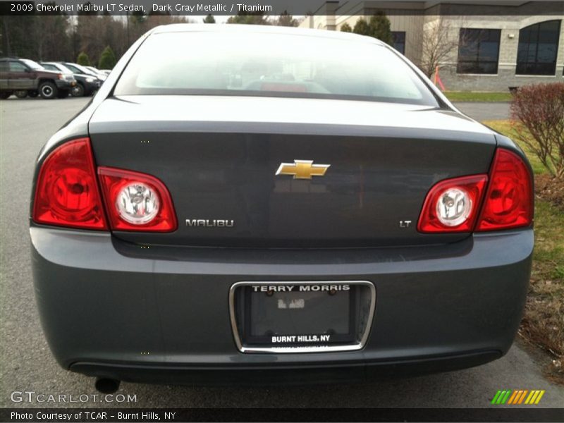 Dark Gray Metallic / Titanium 2009 Chevrolet Malibu LT Sedan