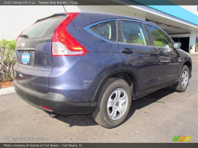 Twilight Blue Metallic / Gray 2013 Honda CR-V LX