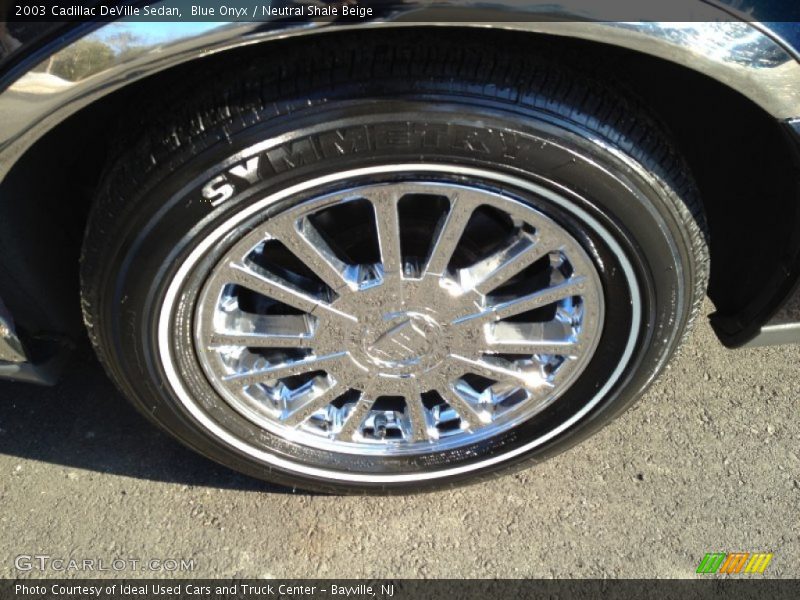 Blue Onyx / Neutral Shale Beige 2003 Cadillac DeVille Sedan