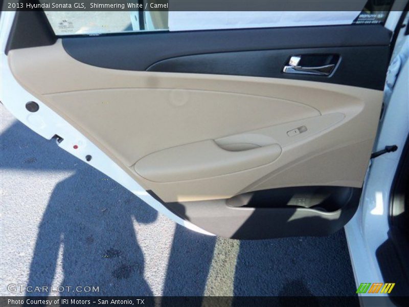 Shimmering White / Camel 2013 Hyundai Sonata GLS