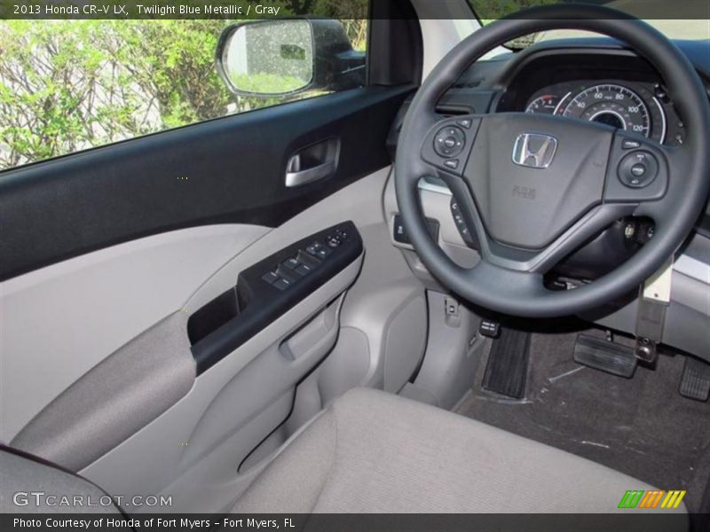 Twilight Blue Metallic / Gray 2013 Honda CR-V LX