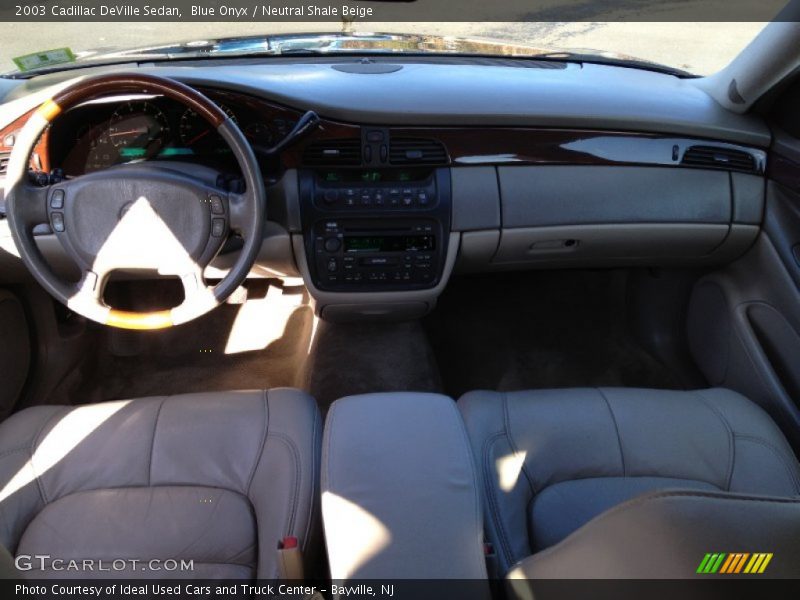 Blue Onyx / Neutral Shale Beige 2003 Cadillac DeVille Sedan