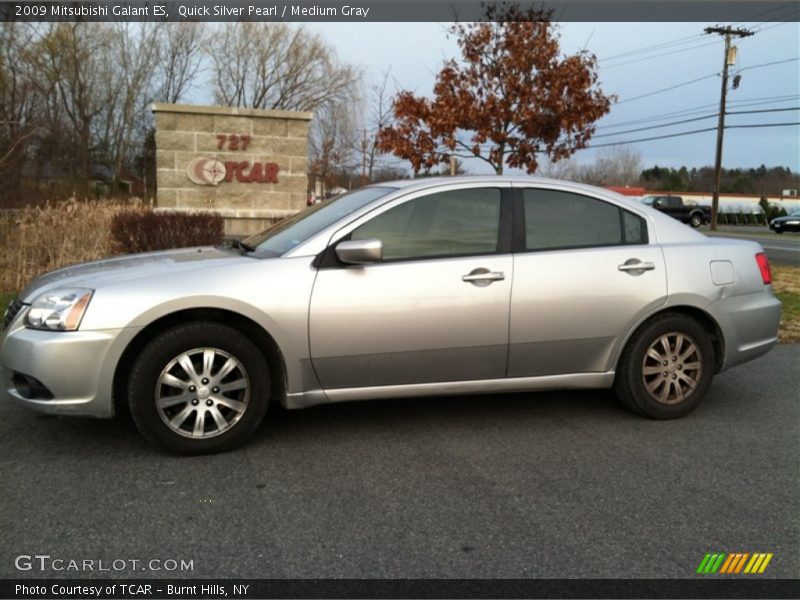 Quick Silver Pearl / Medium Gray 2009 Mitsubishi Galant ES