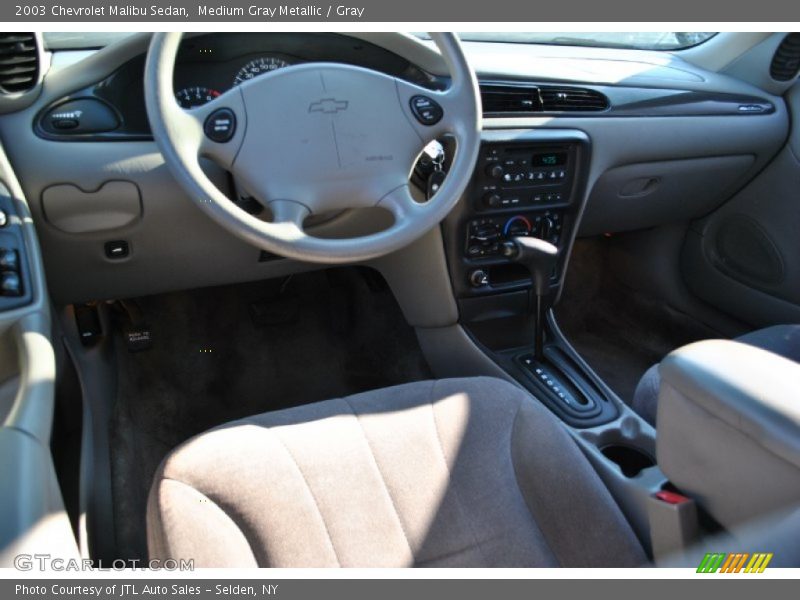 Medium Gray Metallic / Gray 2003 Chevrolet Malibu Sedan