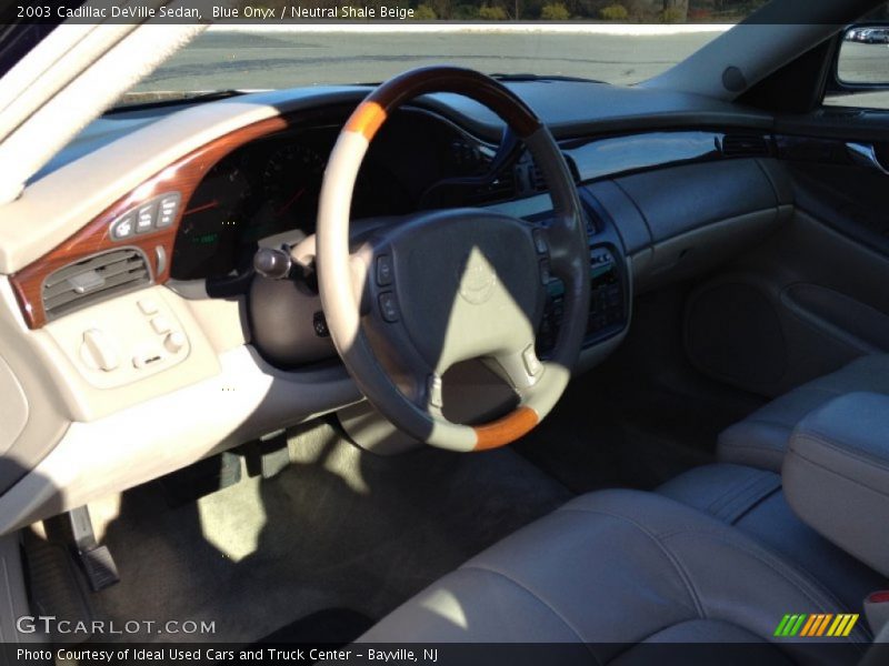 Blue Onyx / Neutral Shale Beige 2003 Cadillac DeVille Sedan