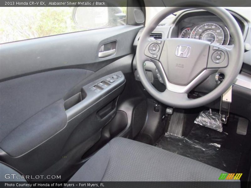 Alabaster Silver Metallic / Black 2013 Honda CR-V EX