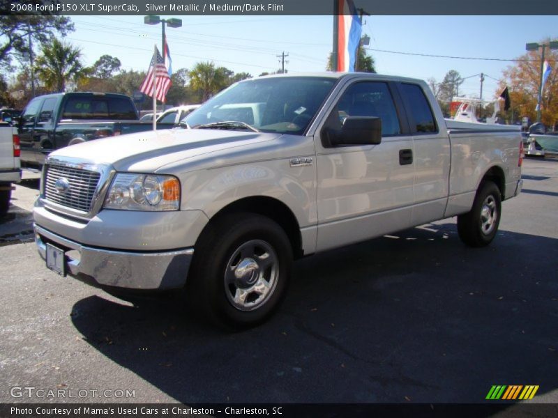 Silver Metallic / Medium/Dark Flint 2008 Ford F150 XLT SuperCab