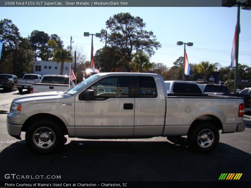 Silver Metallic / Medium/Dark Flint 2008 Ford F150 XLT SuperCab