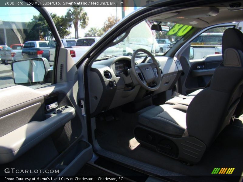 Silver Metallic / Medium/Dark Flint 2008 Ford F150 XLT SuperCab