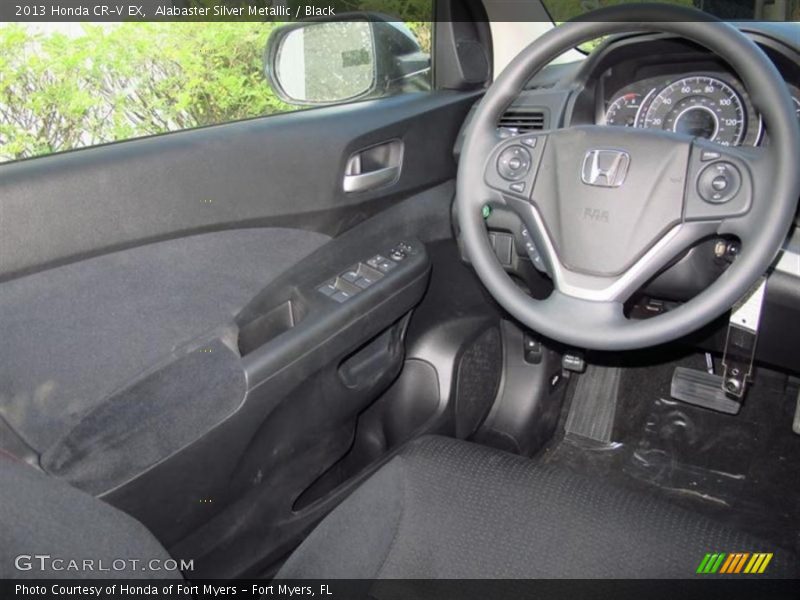 Alabaster Silver Metallic / Black 2013 Honda CR-V EX