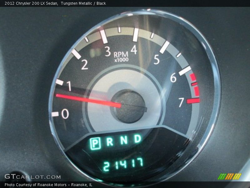 Tungsten Metallic / Black 2012 Chrysler 200 LX Sedan