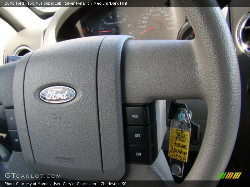 Silver Metallic / Medium/Dark Flint 2008 Ford F150 XLT SuperCab