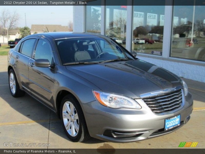 Tungsten Metallic / Black 2012 Chrysler 200 LX Sedan