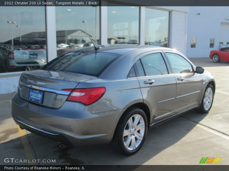 Tungsten Metallic / Black 2012 Chrysler 200 LX Sedan