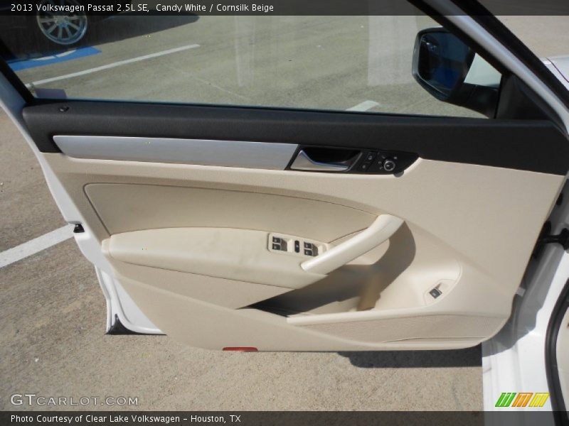 Candy White / Cornsilk Beige 2013 Volkswagen Passat 2.5L SE