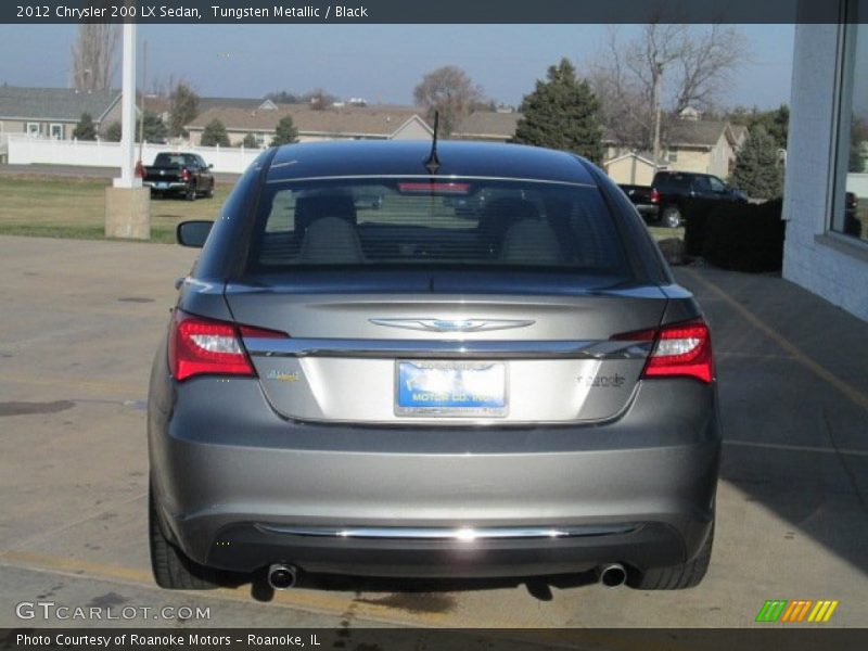 Tungsten Metallic / Black 2012 Chrysler 200 LX Sedan