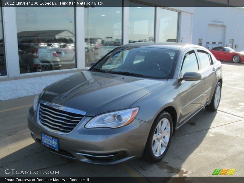 Tungsten Metallic / Black 2012 Chrysler 200 LX Sedan