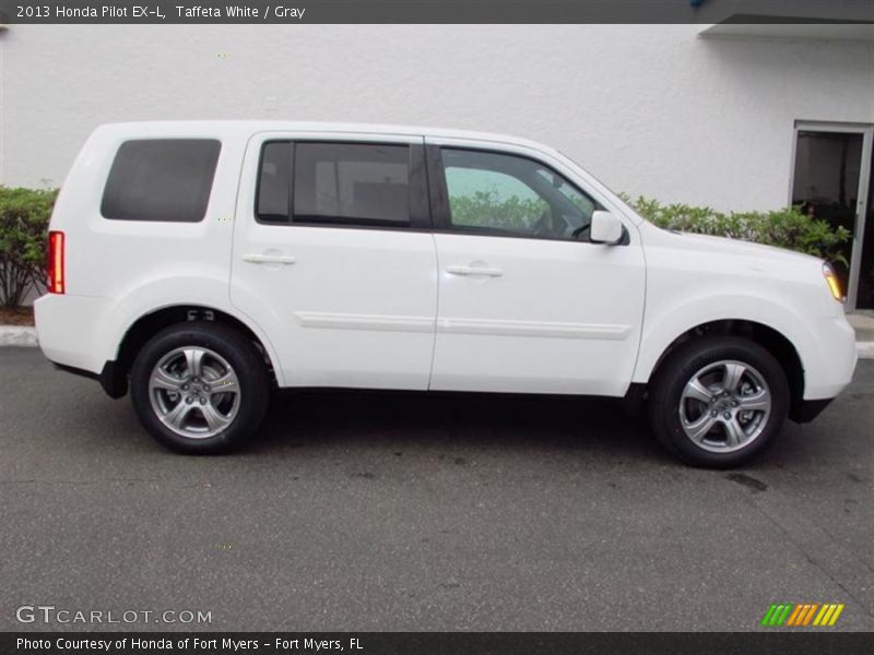 Taffeta White / Gray 2013 Honda Pilot EX-L