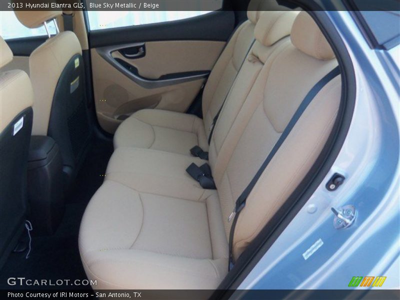 Blue Sky Metallic / Beige 2013 Hyundai Elantra GLS