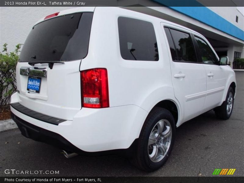 Taffeta White / Gray 2013 Honda Pilot EX-L