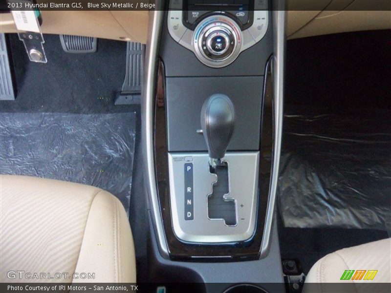 Blue Sky Metallic / Beige 2013 Hyundai Elantra GLS