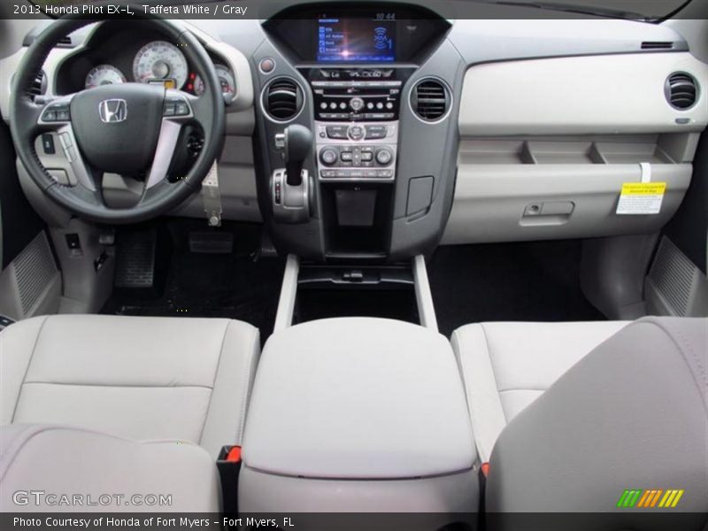 Taffeta White / Gray 2013 Honda Pilot EX-L