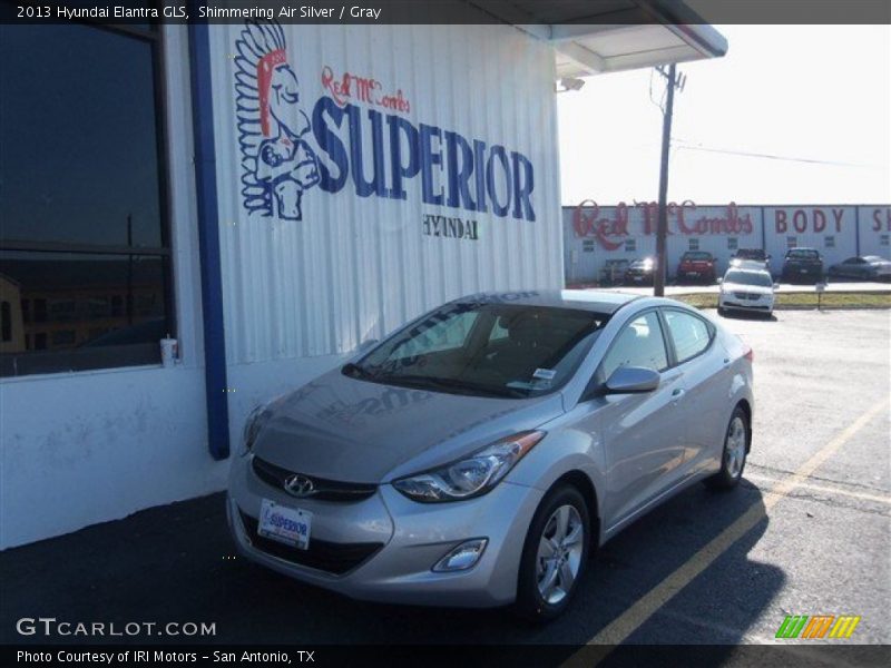 Shimmering Air Silver / Gray 2013 Hyundai Elantra GLS