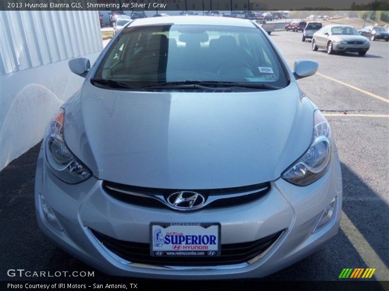 Shimmering Air Silver / Gray 2013 Hyundai Elantra GLS