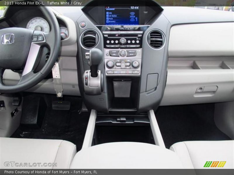 Taffeta White / Gray 2013 Honda Pilot EX-L