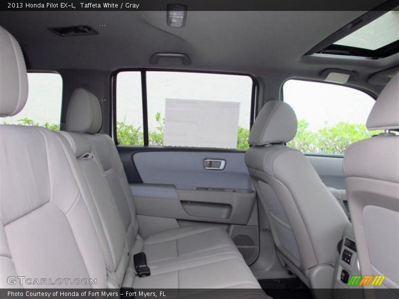 Taffeta White / Gray 2013 Honda Pilot EX-L